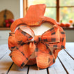 Pumpkin Wooden Dough Bowl Candle
