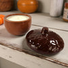 Acorn Glass Glazed Trinket Candle