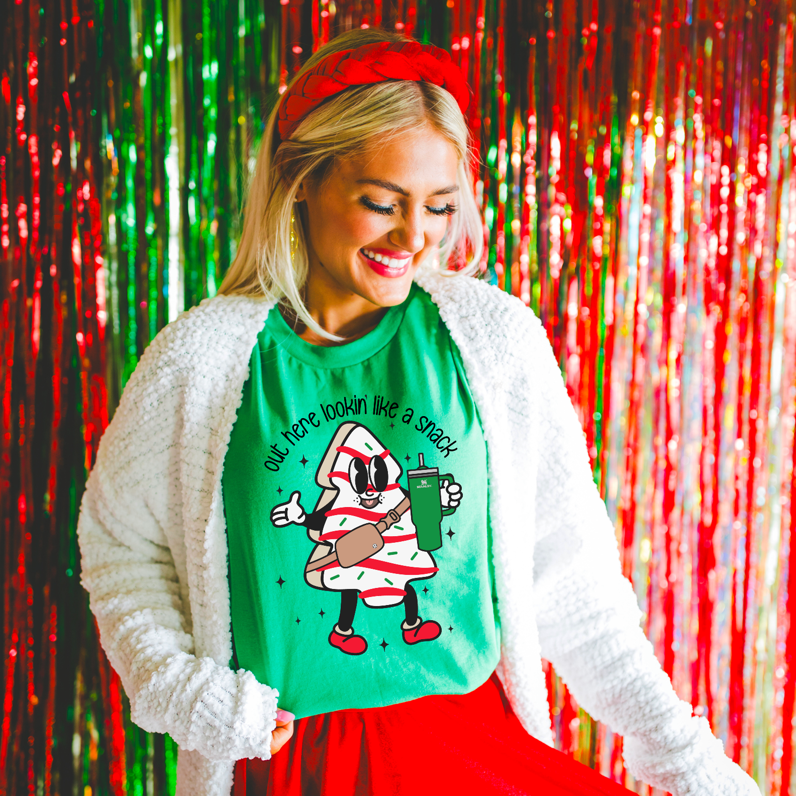 Lookin' Like A Snack Christmas Graphic Tee