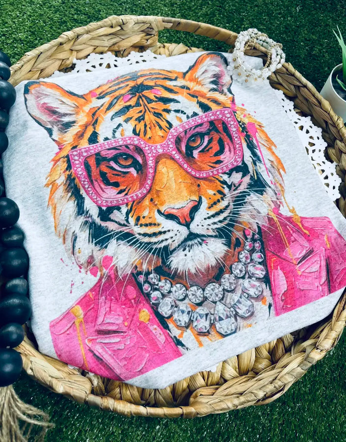 Glitz and Glam Tiger  Graphic Tee