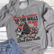 Deck These Halls Christmas Raccoons Graphic Sweatshirt