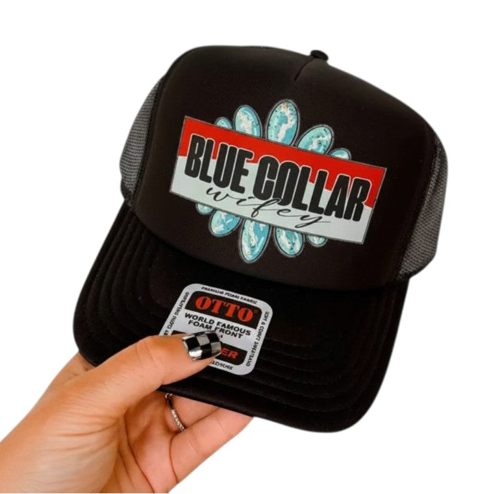 Blue Collar Wifey Trucker Hat