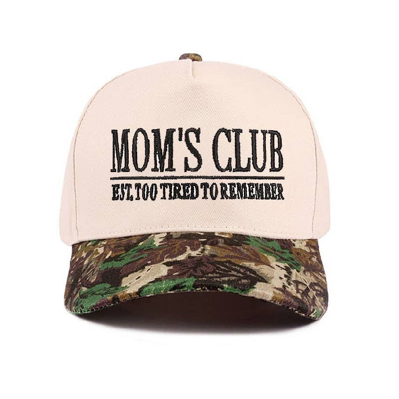 Mom's Club Two-Tone Canvas Cotton Cap
