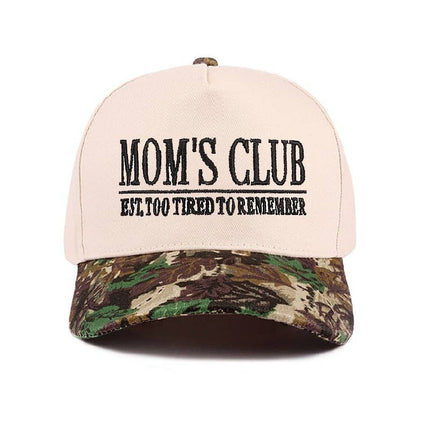 Mom's Club Two-Tone Canvas Cotton Cap