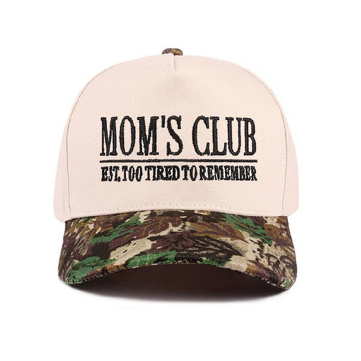 Mom's Club Two-Tone Canvas Cotton Cap