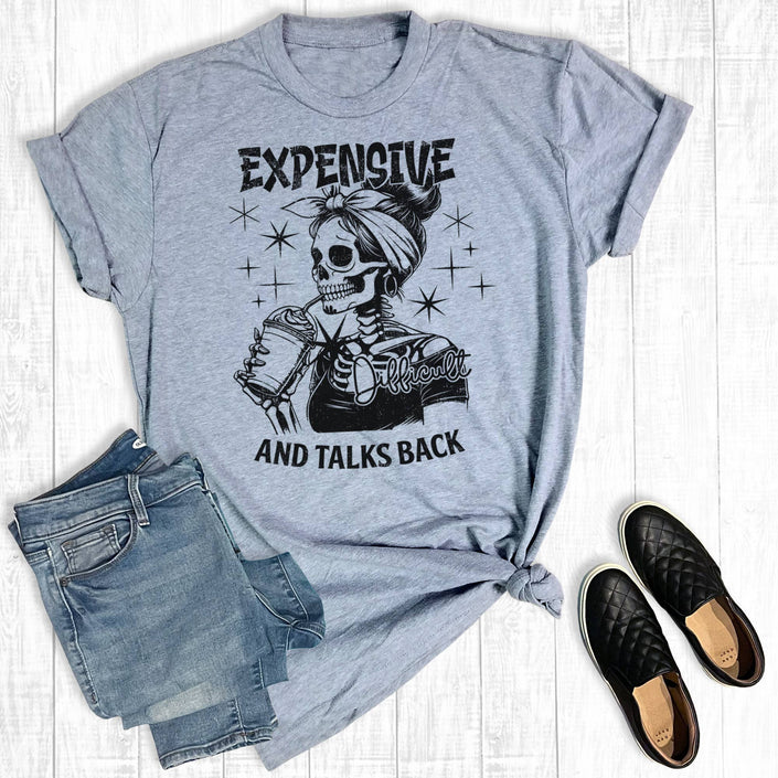 Skully Expensive and Talks Back Graphic Tee