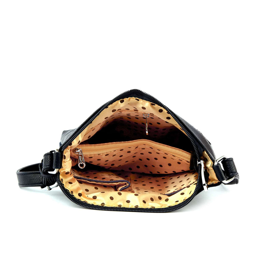 Wild Rhinestone Animal Print Crossbody Bag
