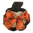 Pumpkin Wooden Dough Bowl Candle