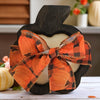 Pumpkin Wooden Dough Bowl Candle