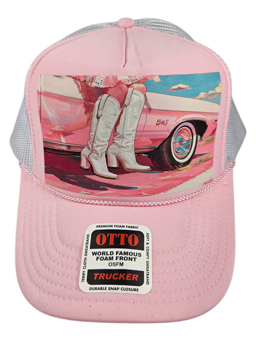 Pretty Pink Cowgirl Trucker Hat