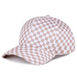 Checkered Pattern Print Baseball Cap
