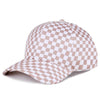 Checkered Pattern Print Baseball Cap