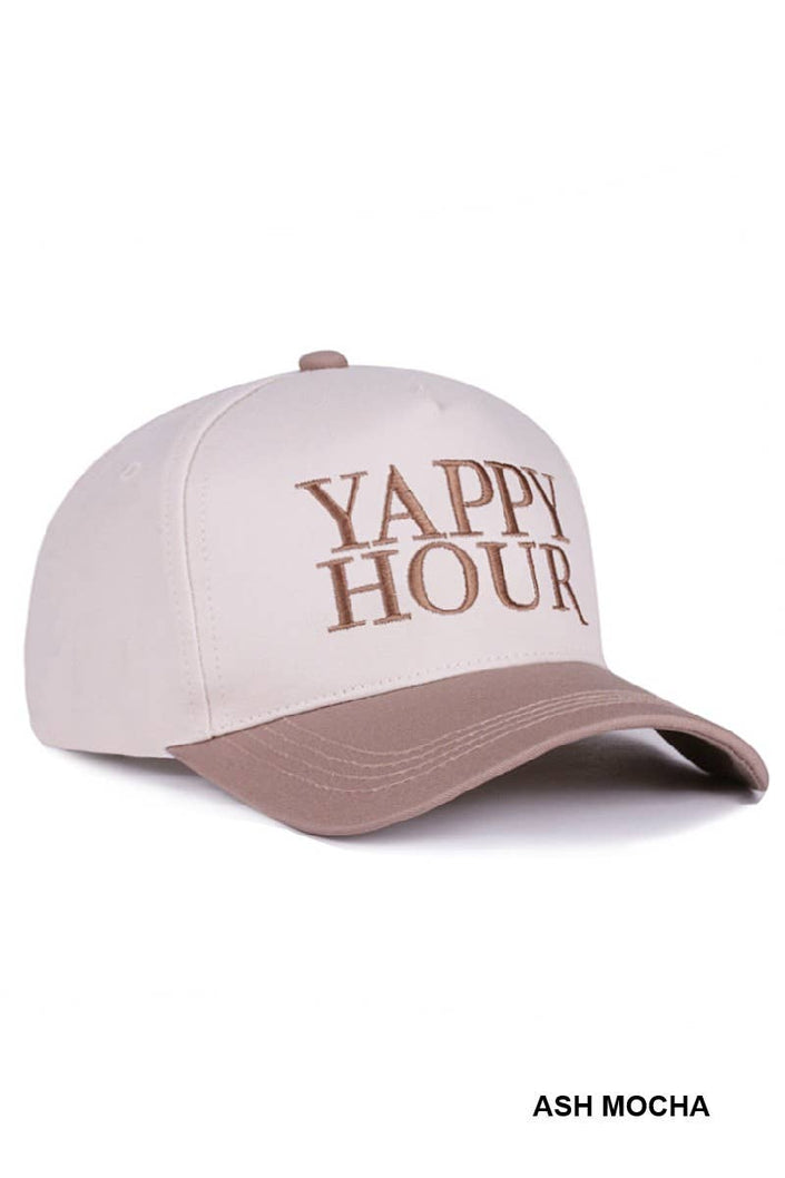 Yappy Hour Two-Tone Canvas Cotton Cap