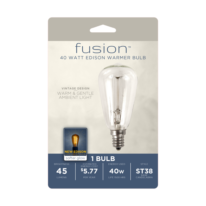 40 Watt Edison Warmer Replacement Bulb Fusion