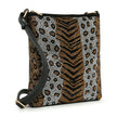 Wild Rhinestone Animal Print Crossbody Bag