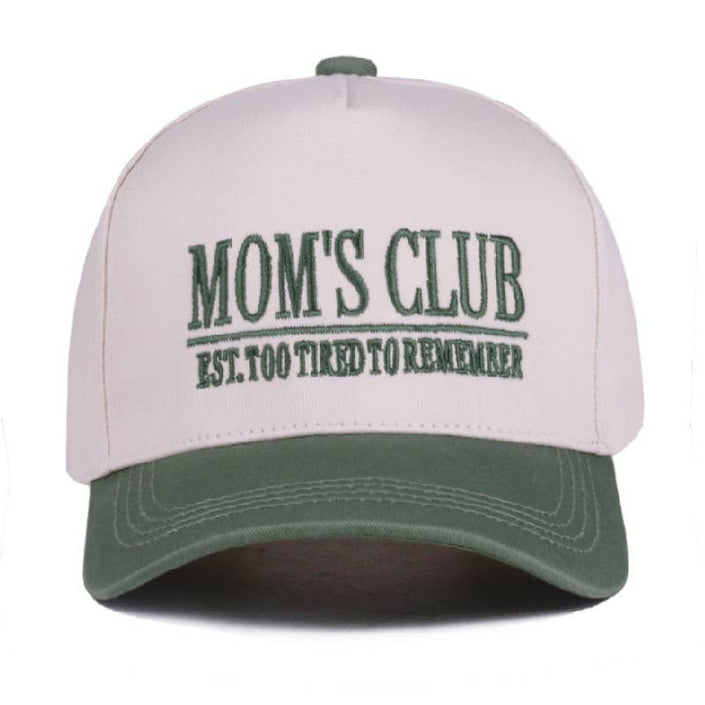 Mom's Club Two-Tone Canvas Cotton Cap