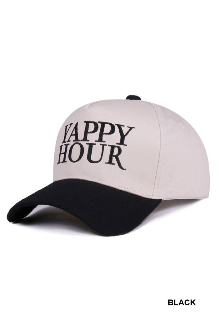Yappy Hour Two-Tone Canvas Cotton Cap