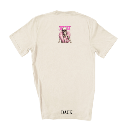 Spooky Skeleton Blingy Rhinestone Graphic Tee