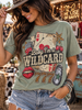 Baby I'm A Wildcard Rhinestone Western Tee