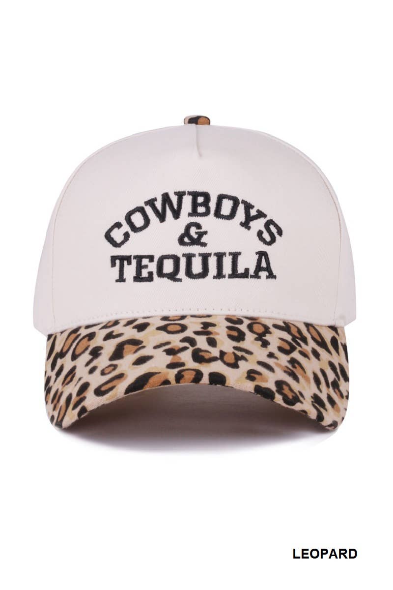 Cowboys & Tequila Two-Tone Canvas Cotton Cap