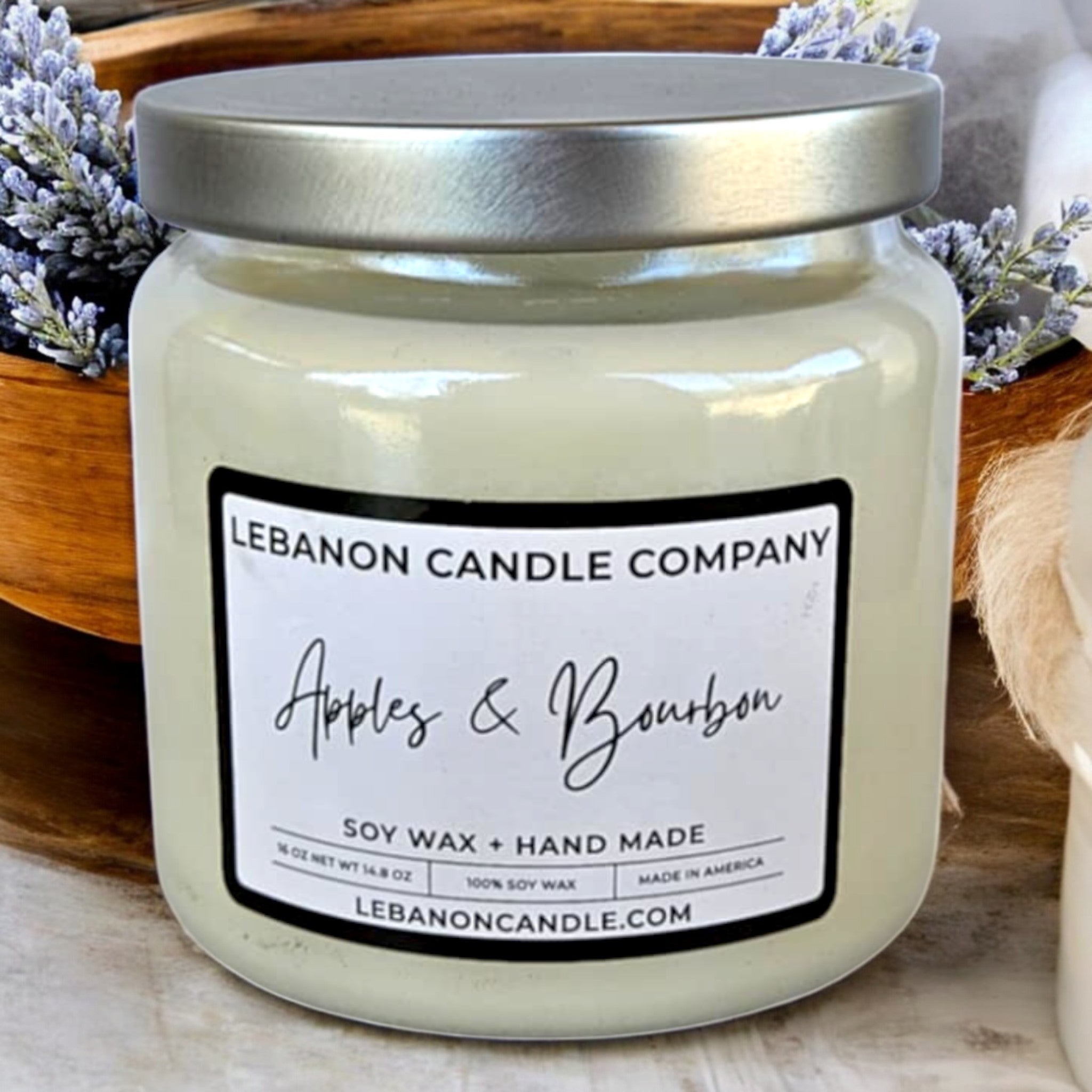 Apples & Bourbon Double Wick Candle
