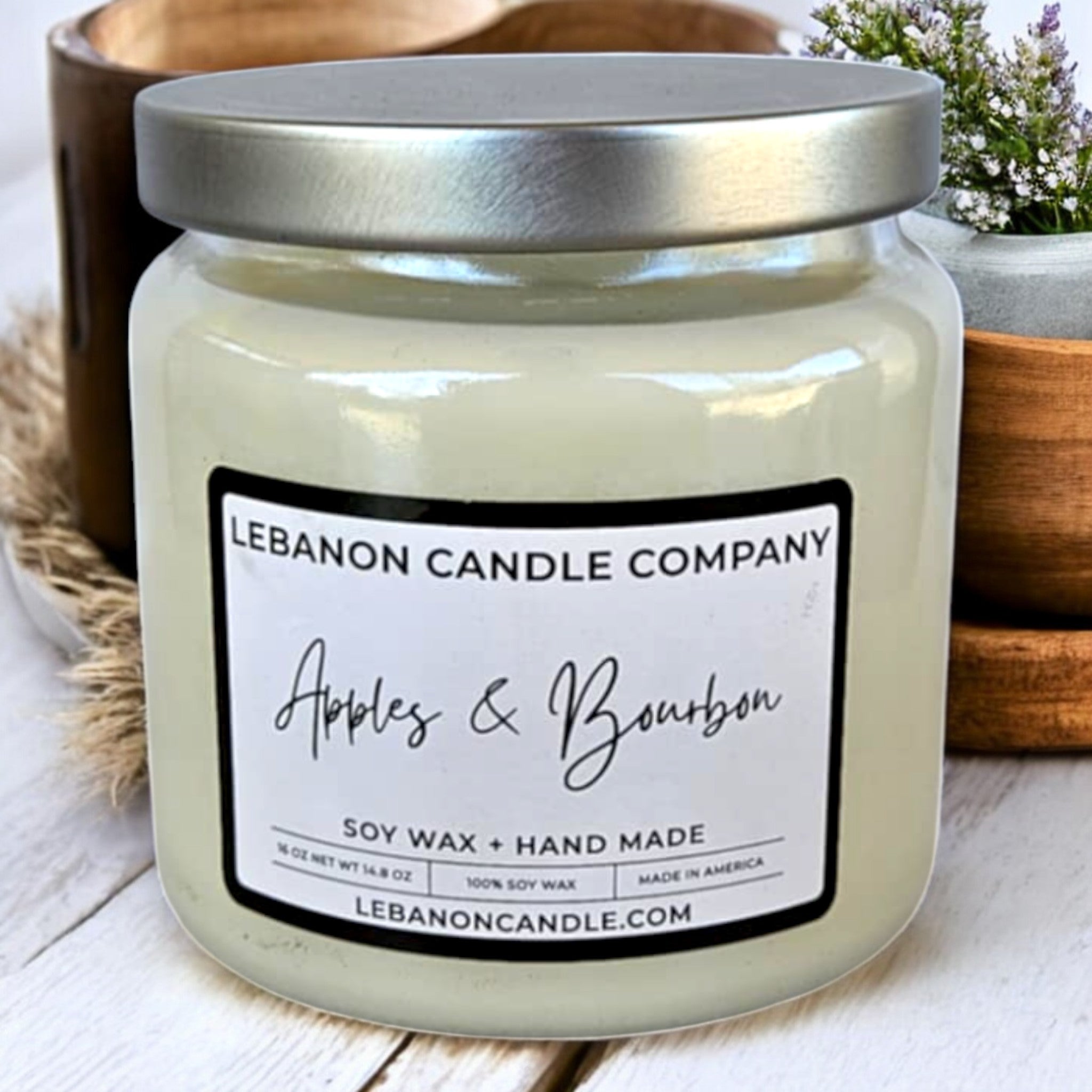 Apples & Bourbon Double Wick Candle