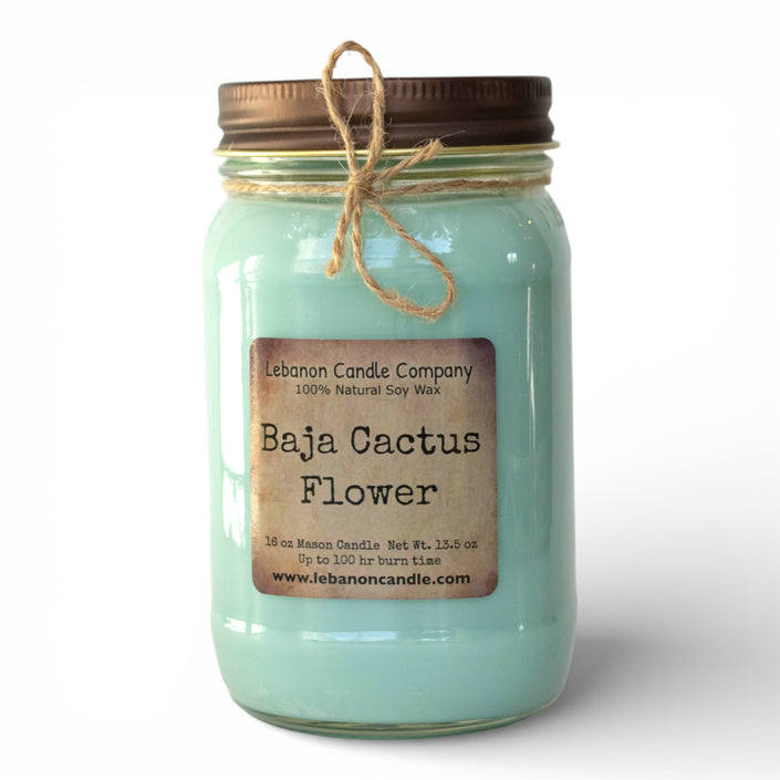 Baja Cactus Flower Candle