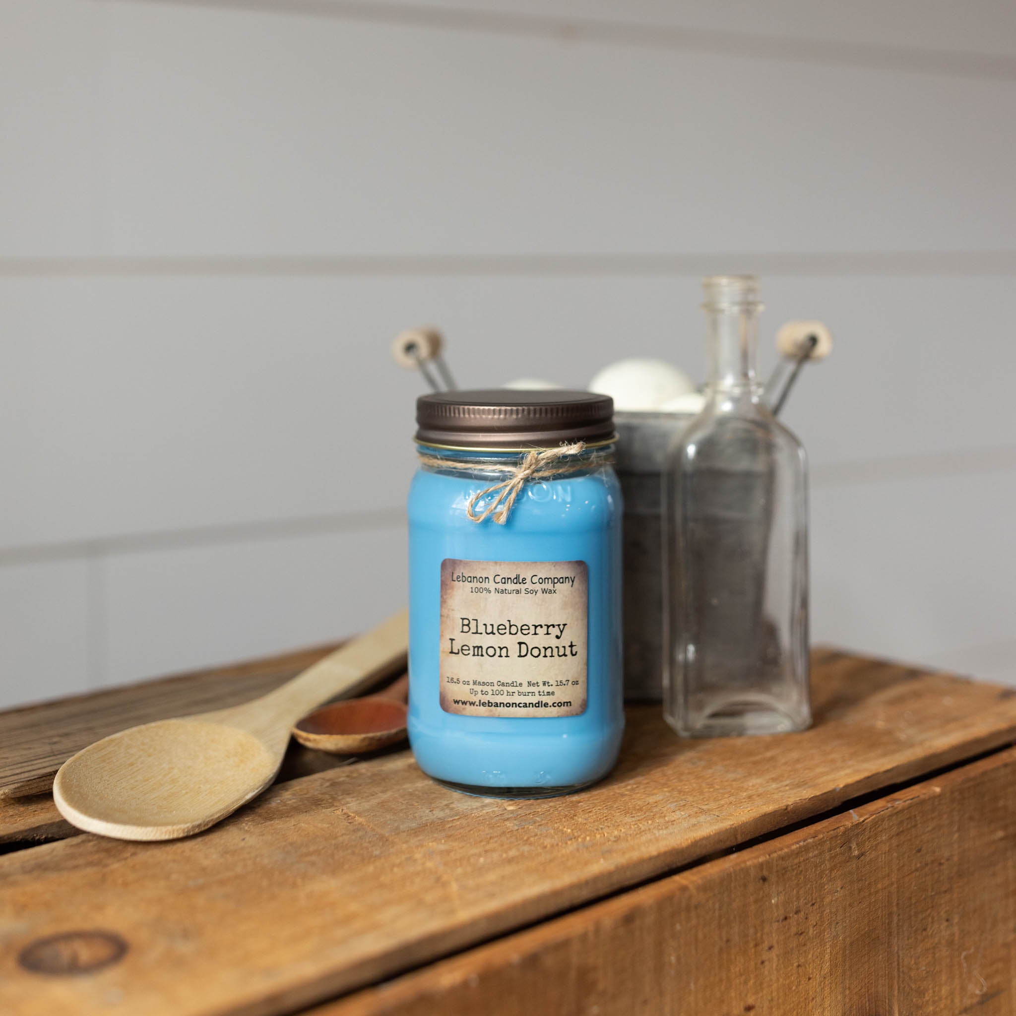 Blueberry Lemon Donut Candle