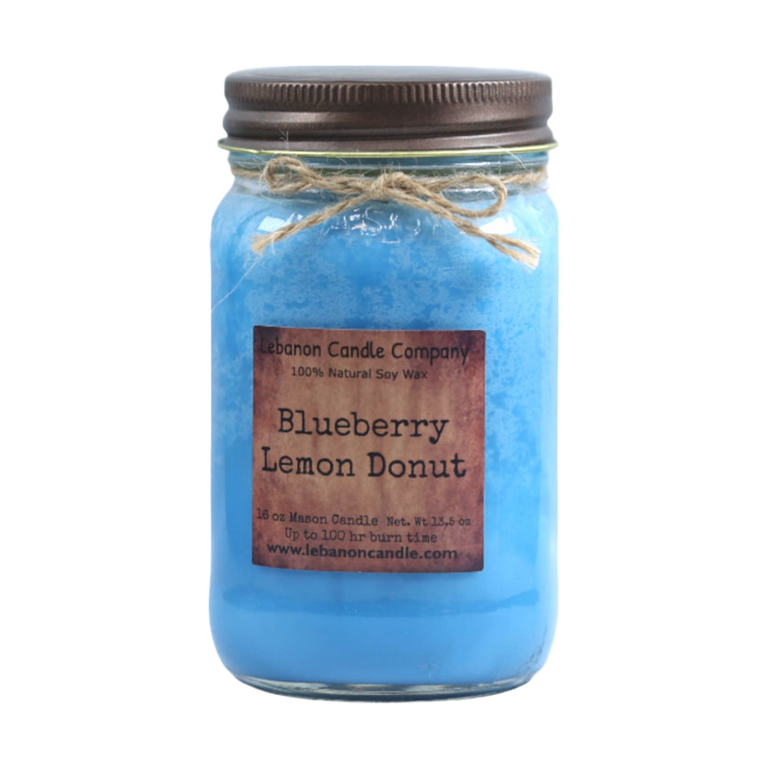 Blueberry Lemon Donut Candle