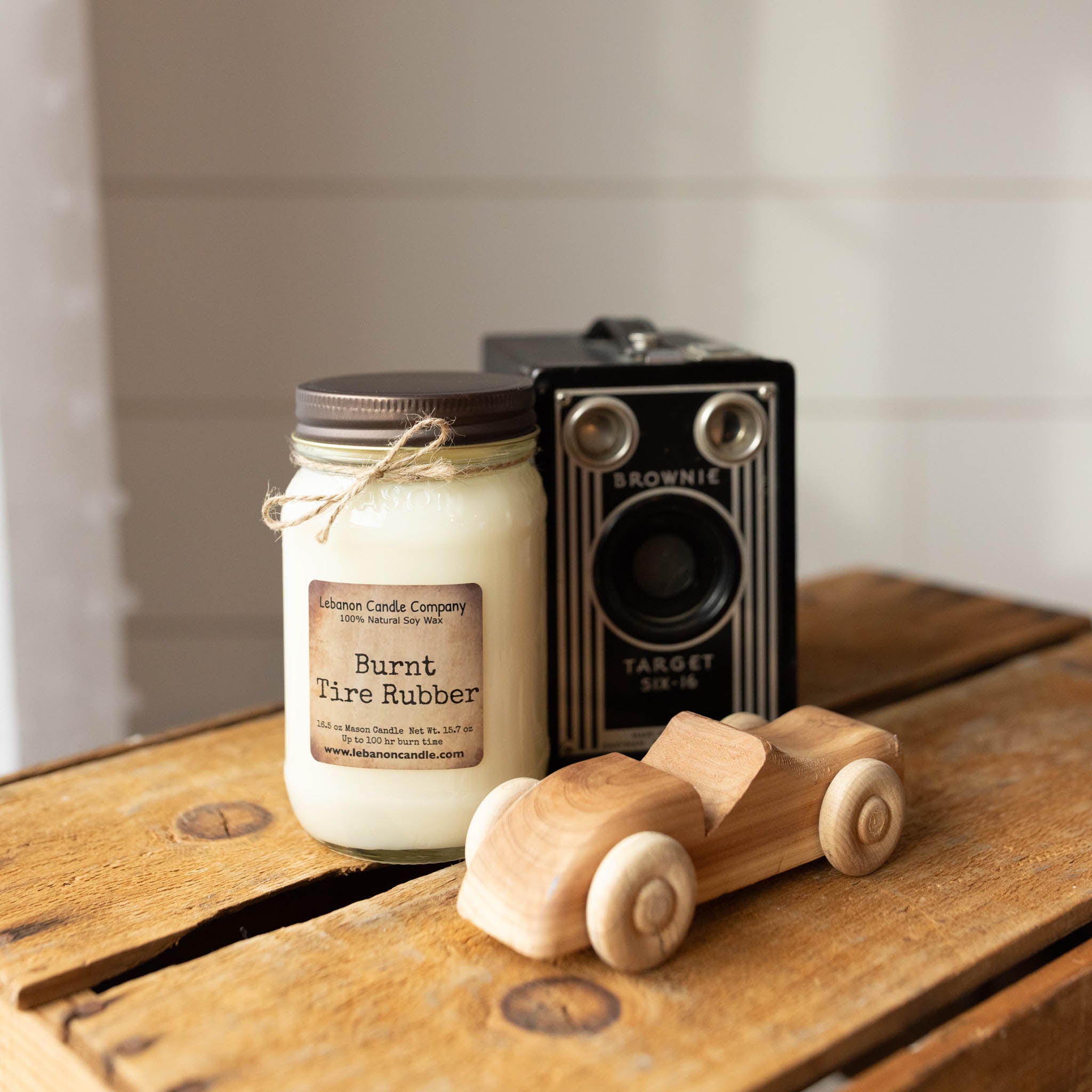Burnt Tire Rubber Candle