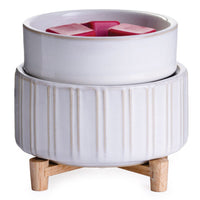 Ceramic & Wood 2-in-1 Warmer