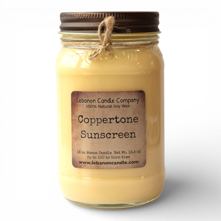 Coppertone Sunscreen Candle