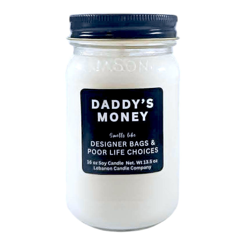 Daddy's Money Funny Candle