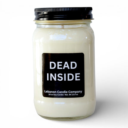 Dead Inside Funny Candle