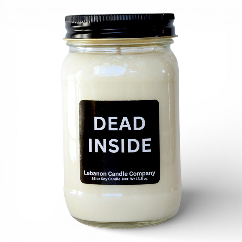 Dead Inside Funny Candle