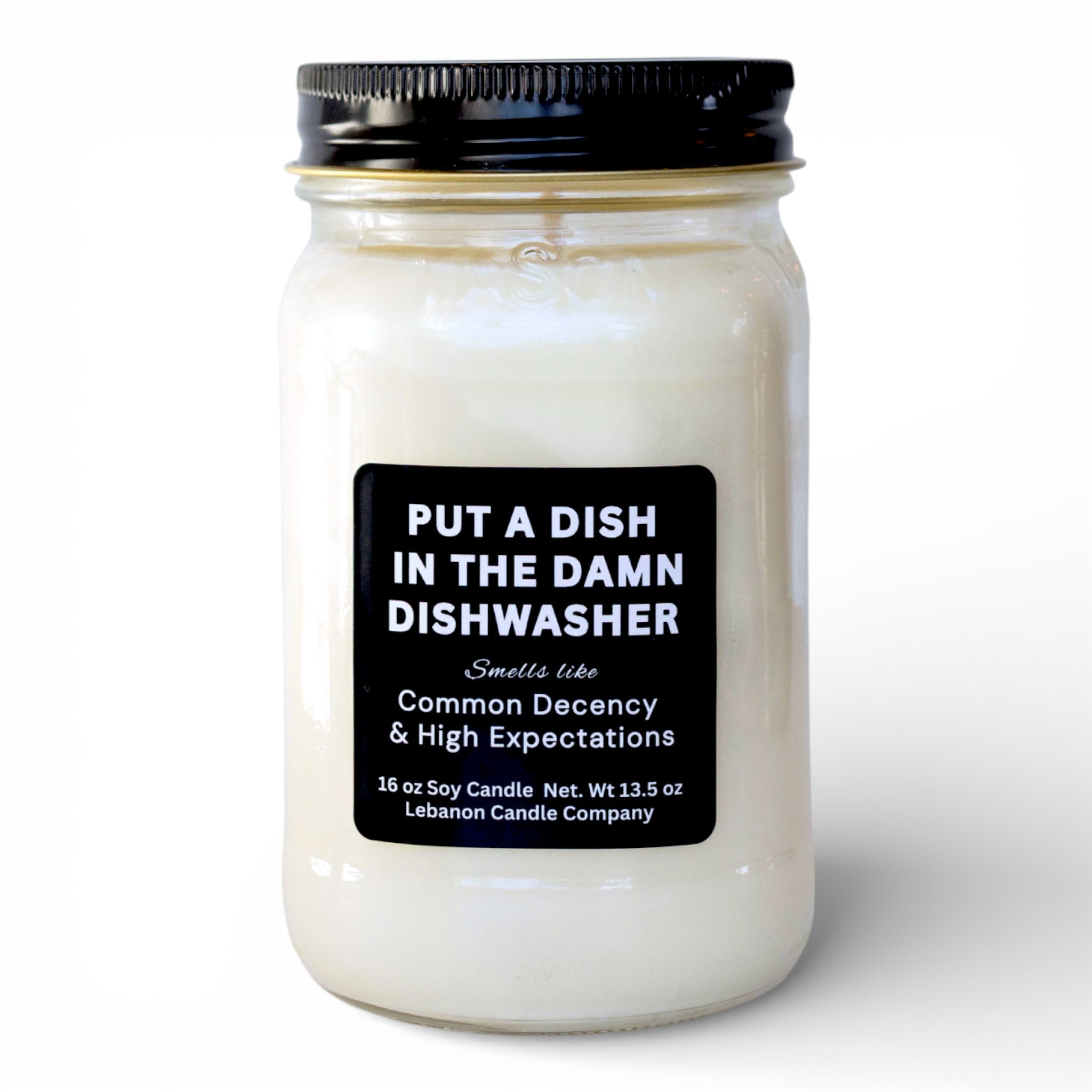 Put a Dish in the Damn Dishwasher Funny Candle