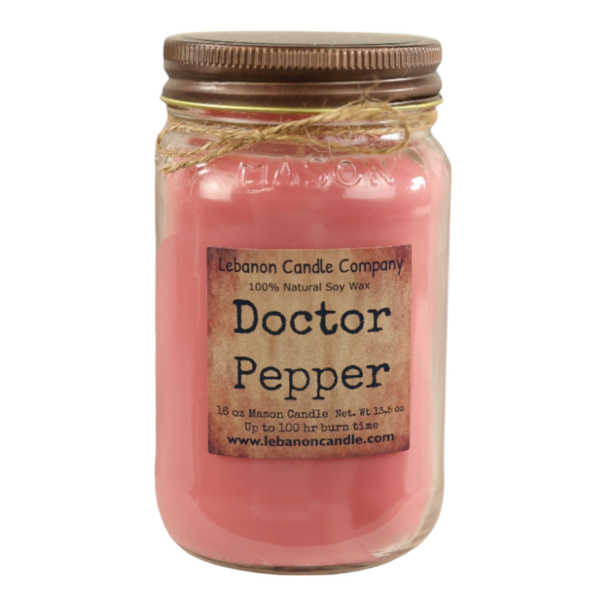 Doctor Pepper candle (standard packaging).