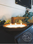 Cinnamon Sticks Scented Fall  Dough Bowl Candle