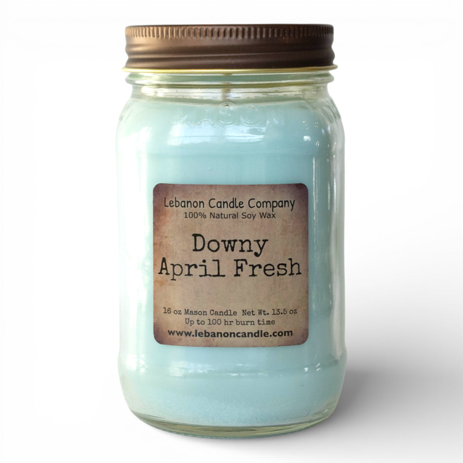 Downy April Fresh candle (standard packaging).