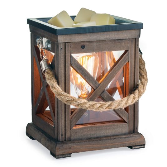 Walnut & Rope Edison Bulb Warmer