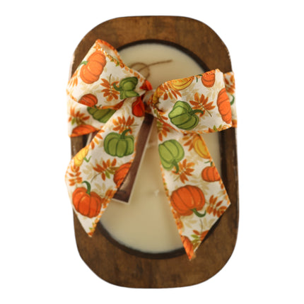 Pumpkin Caramel Crunch Scented Dough Bowl Candle