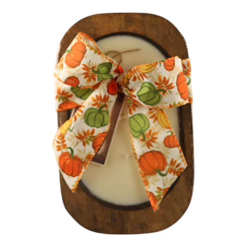 Pumpkin Caramel Crunch Scented Fall Dough Bowl Candle