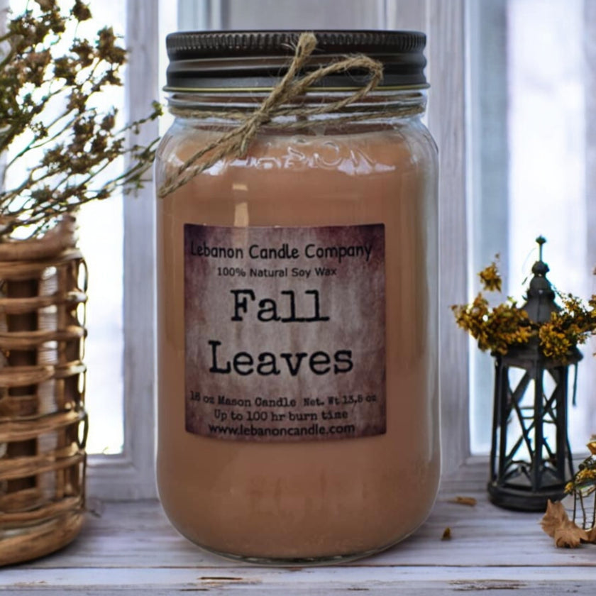 Fall Leaves Candle
