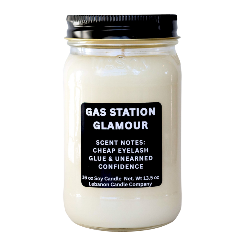 Gas Station Glamour Funny Candle