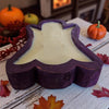 Ghost Wooden Dough Bowl Candle