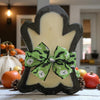 Ghost Wooden Dough Bowl Candle