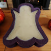 Ghost Wooden Dough Bowl Candle