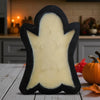 Ghost Wooden Dough Bowl Candle