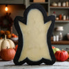 Ghost Wooden Dough Bowl Candle