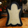 Ghost Wooden Dough Bowl Candle